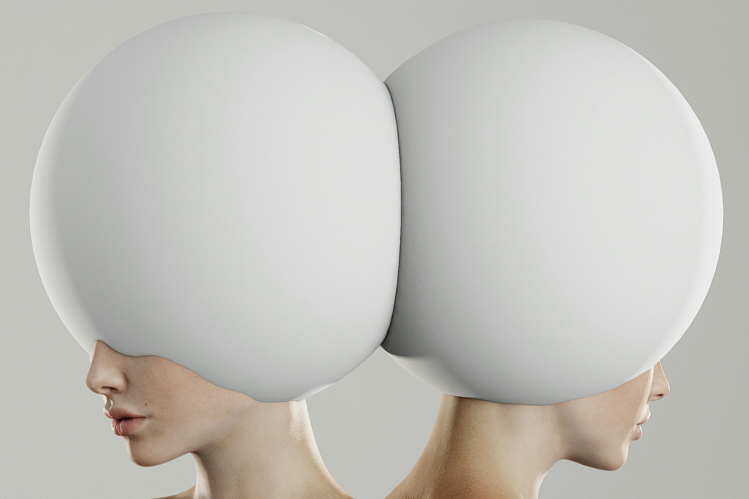 Side-by-side comparison of skin texture with heavy vs lightweight makeup