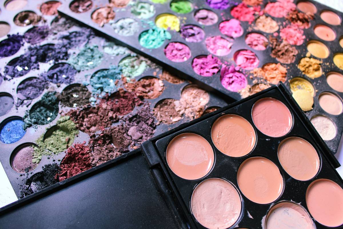 Before and after images showcasing the transformation using an even tone palette.